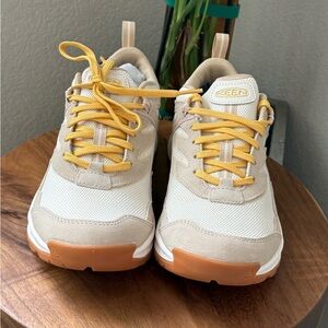 Keen Tan and Yellow Sneakers